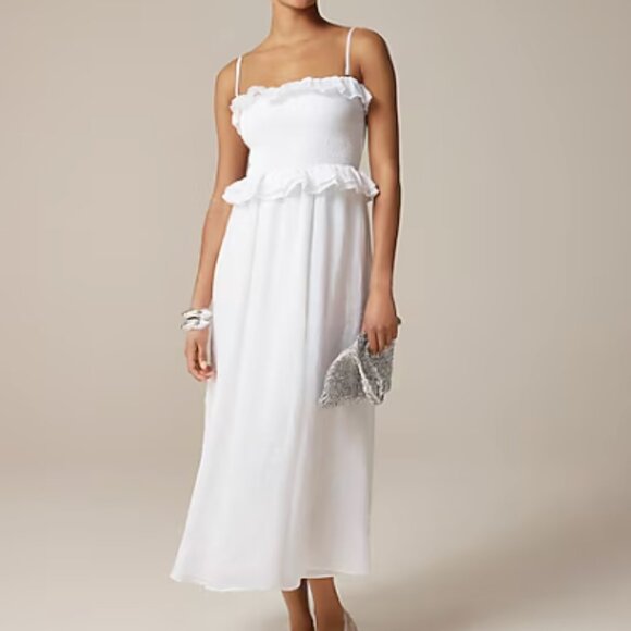 NWT J. Crew Ravenna Dress - White - Picture 1 of 3